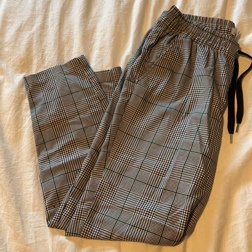 H&M checkered work trousers/joggers